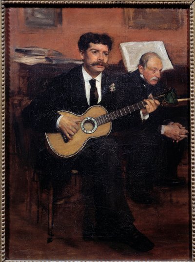 Ritratti di Lorenzo Pagans (1838-1883) tenore spagnolo e Augustus De Gas (1807-1874) padre dell