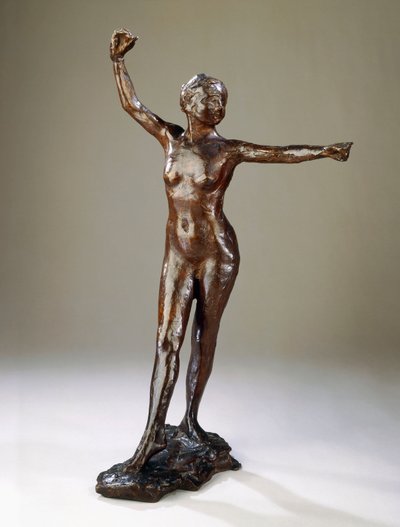Preparazione per la danza, il piede destro in avanti da Edgar Degas