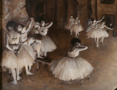 Prova di un balletto sul palco da Edgar Degas