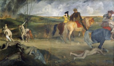 Scena di guerra nel Medioevo, c.1865 da Edgar Degas