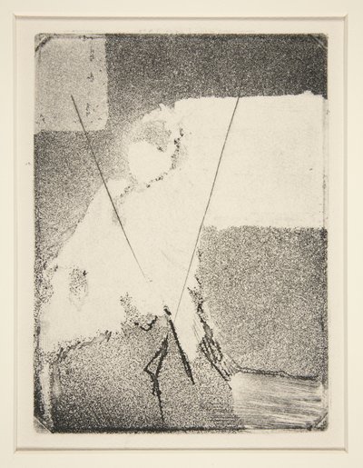 Donna seduta con cappello e scialle da Edgar Degas