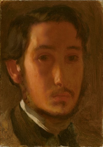 Autoritratto con colletto bianco da Edgar Degas