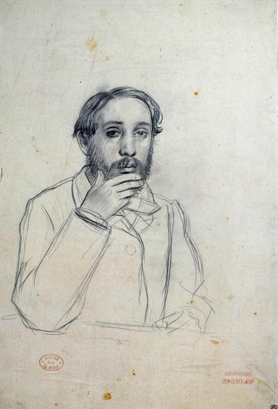 Autoritratto disegnato da Edgar Degas da Edgar Degas