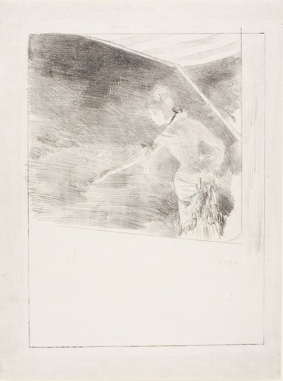 Cantante in un caffè-concerto da Edgar Degas
