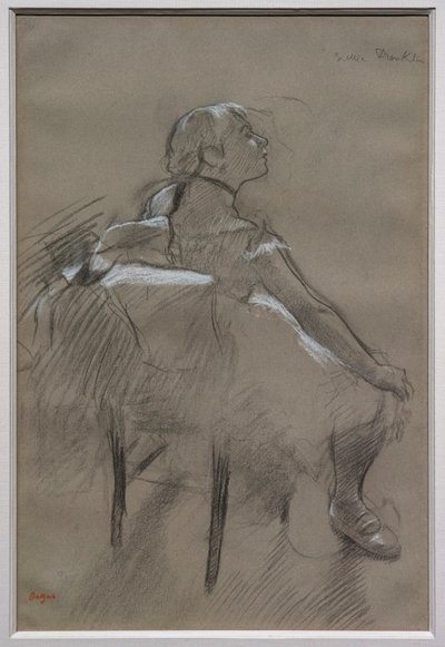 Ballerina seduta (Nelly Frankly) da Edgar Degas