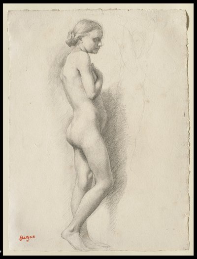 Nudo in piedi da Edgar Degas