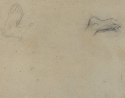 Studi di piedi (verso) da Edgar Degas