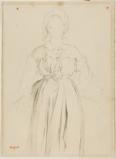 Studio per il ritratto di Marguérite de Gas da Edgar Degas