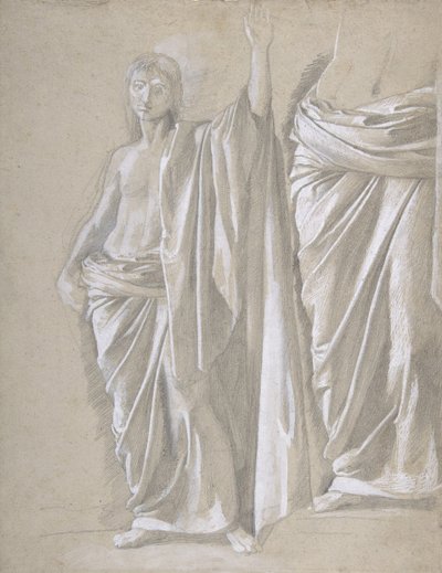 Studio di una figura drappeggiata da Edgar Degas