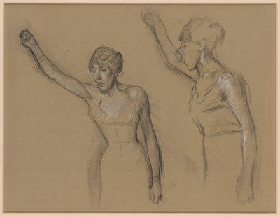 Studio di un cantante da Edgar Degas