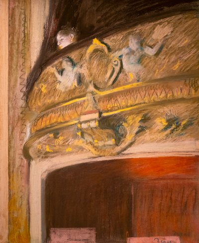 Studio di un palco al teatro da Edgar Degas