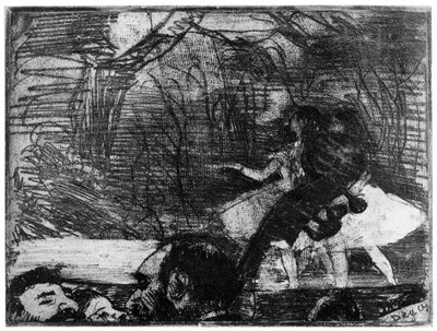 Sulla scena da Edgar Degas