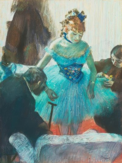 Ballerina nel camerino da Edgar Degas