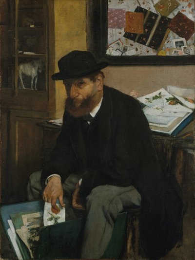 Il collezionista di stampe da Edgar Degas