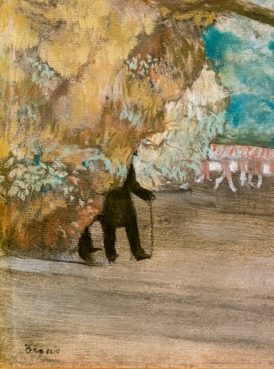 Il Sipario (dettaglio). Intorno al 1881. Pastello su carbone e monotipo, montato su cartone da Edgar Degas