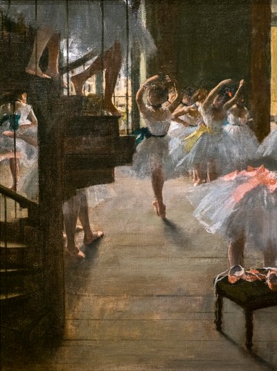 La Classe di Danza (dettaglio). 1873. Olio su tela da Edgar Degas