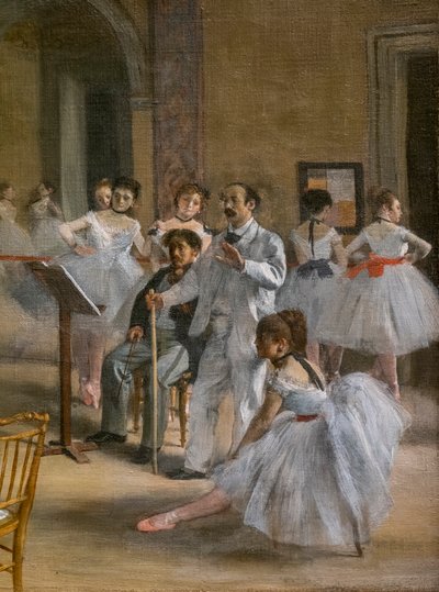 La lezione di danza (dettaglio) da Edgar Degas