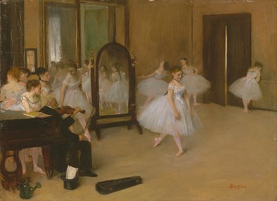 La classe di danza da Edgar Degas