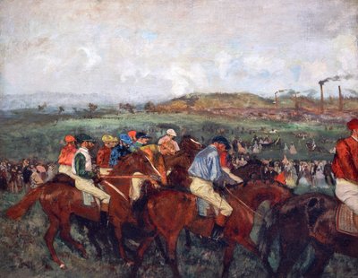 La gara dei gentlemen, prima della partenza da Edgar Degas