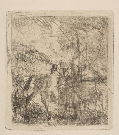 Il cacciatore che monta a cavallo da Edgar Degas