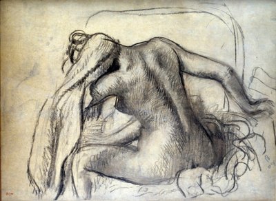 La toilette. Disegno di Edgar Degas (1834-1917) XIX secolo da Edgar Degas
