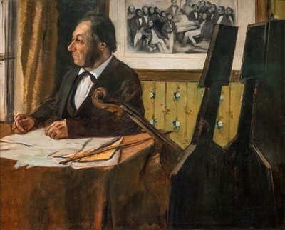 Il violoncellista Louis-Marie Pilet da Edgar Degas