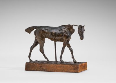 Cavallo purosangue che cammina, parte del collo mancante, primi anni 1870 da Edgar Degas