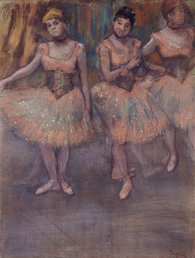 Tre Ballerine prima della Prova da Edgar Degas