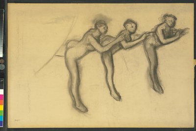 Tre ballerini in calzamaglia, c.1895-1900 da Edgar Degas