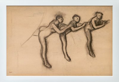 Tre ballerine nude in arabesco da Edgar Degas