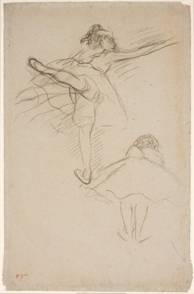 Due studi di ballerine da Edgar Degas