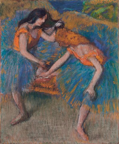 Due Ballerine con Corsetti Gialli, c.1902 da Edgar Degas