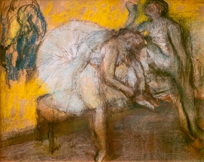 Due ballerine a riposo da Edgar Degas