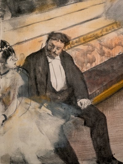 Due uomini e due ballerine (dettaglio) da Edgar Degas