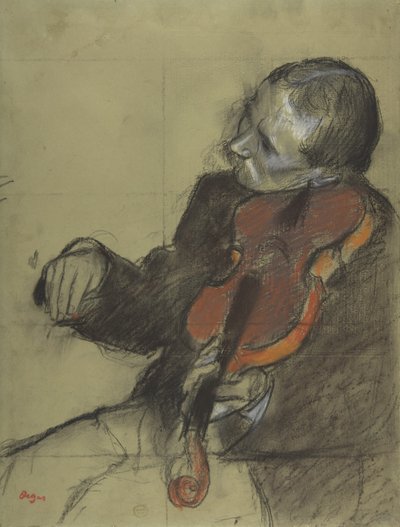 Violinista (studio) da Edgar Degas