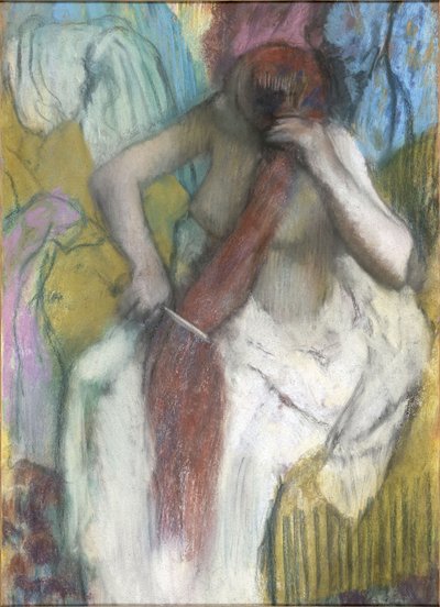 Donna che si pettina i capelli da Edgar Degas