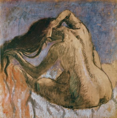 Donna che si pettina i capelli da Edgar Degas