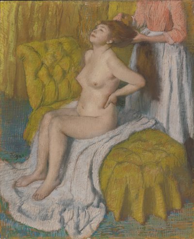 Donna che si pettina i capelli da Edgar Degas