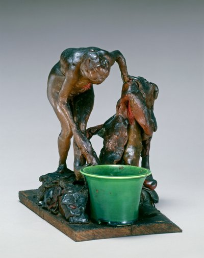 Donna che lava la gamba sinistra da Edgar Degas