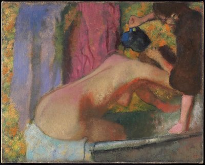 Donna al Suo Bagno da Edgar Degas