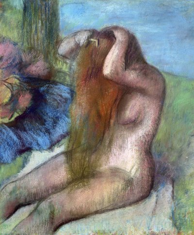 Donna che si pettina, c.1895 da Edgar Degas