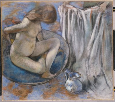 Donna nella vasca, 1884 da Edgar Degas
