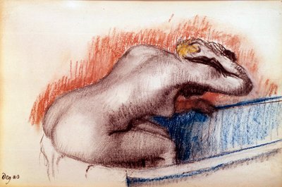Donna che si lava in un bagno da Edgar Degas