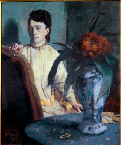 Donna con un vaso cinese da Edgar Degas