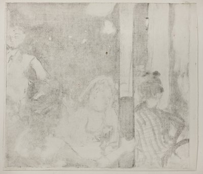 Donne davanti a un caffè, sera, c.1877 da Edgar Degas