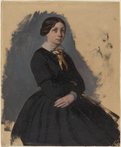Giovane donna in nero da Edgar Degas