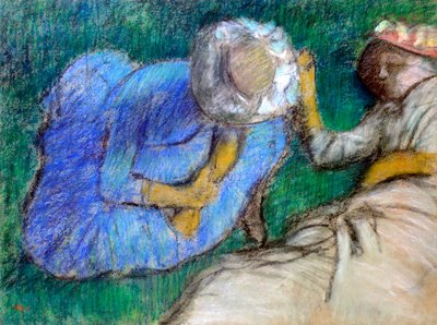 Giovani donne a riposo, fine XIX-inizio XX secolo da Edgar Degas