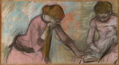Ragazze giovani che guardano un album da Edgar Degas