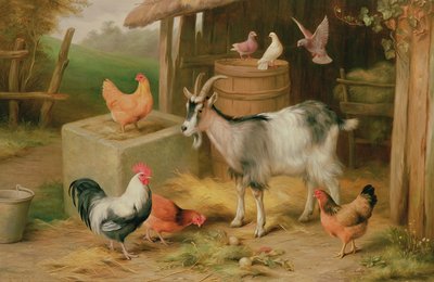 Scena di cortile agricolo da Edgar Hunt
