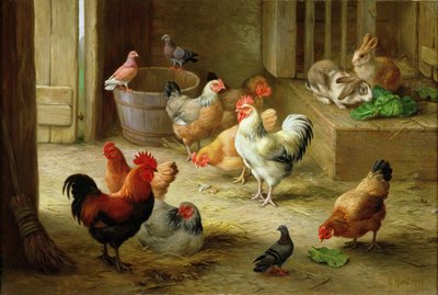 Scena di fattoria da Edgar Hunt